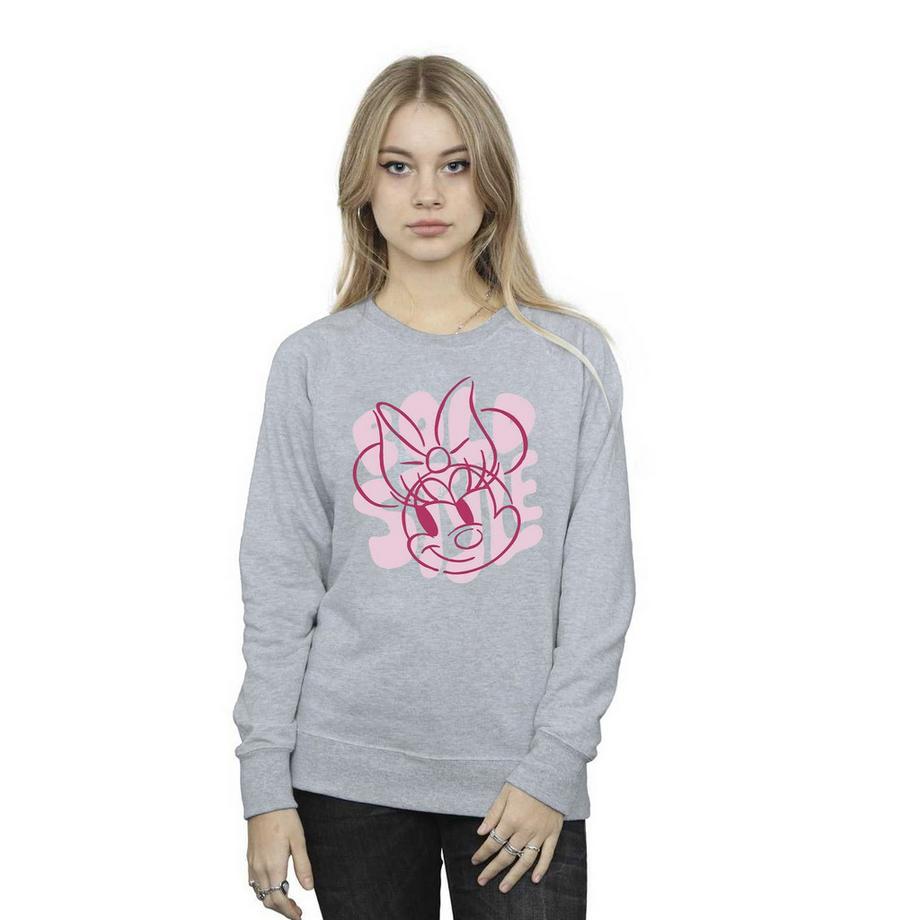 Disney Minnie Mouse Sweatshirt Col Rond  
