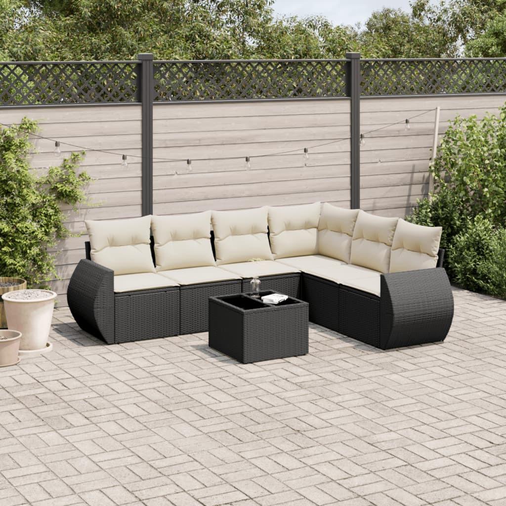 VidaXL set divano da giardino Polirattan  