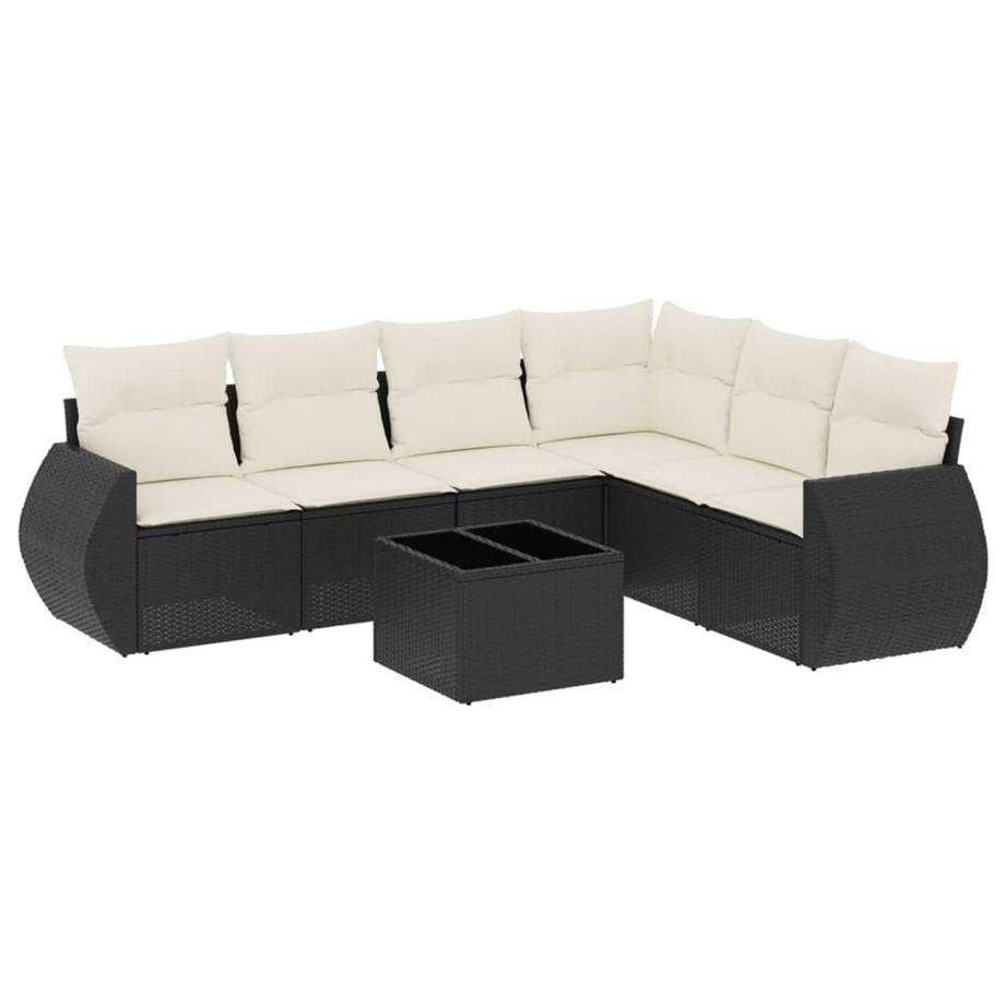Ensemble de canapés de jardin rotin synthétique
