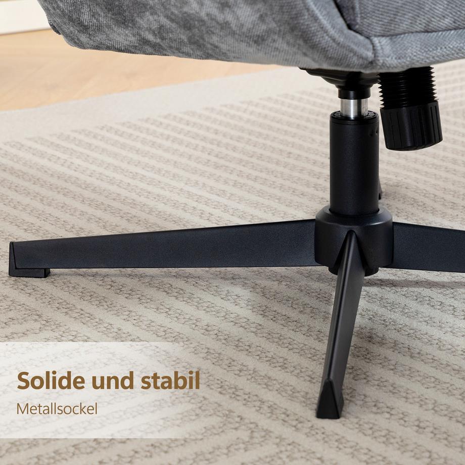 HOMCOM Relaxsessel mit Hocker  