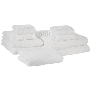Lot de 9 serviettes en Coton AREORA