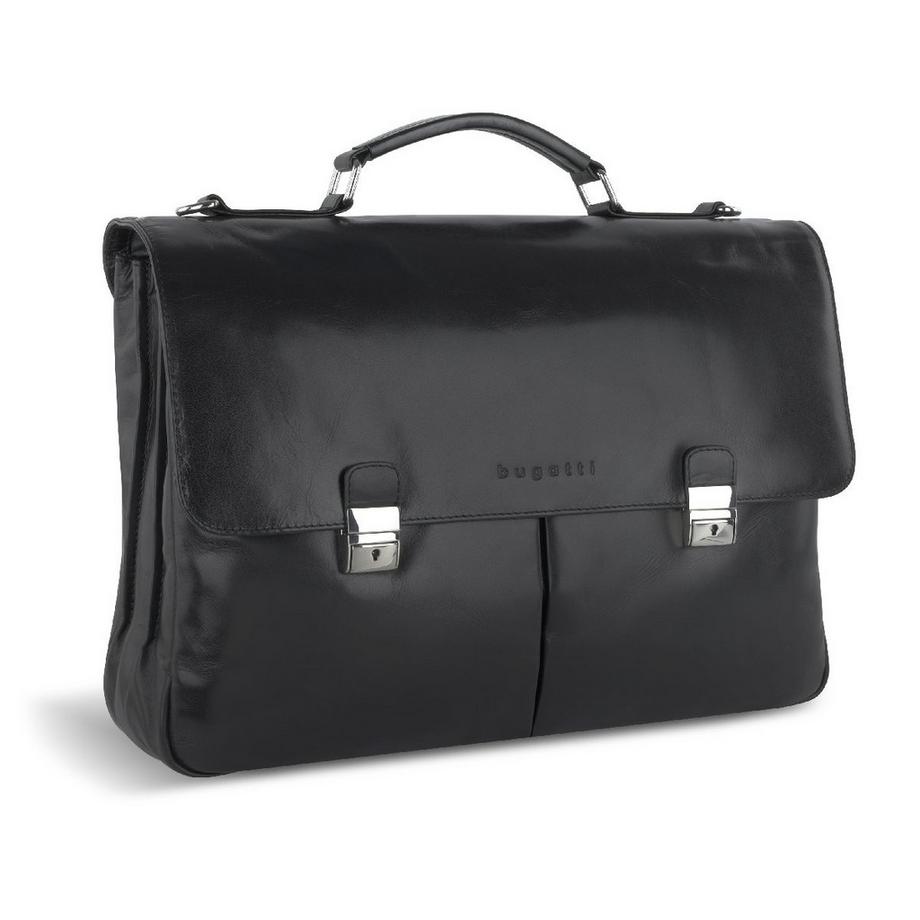 BUGATTI Romano Valigetta Grande Nero  