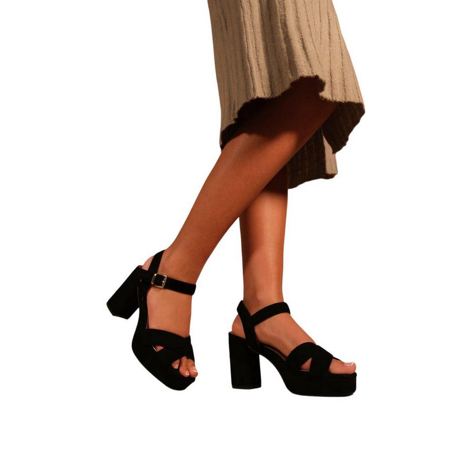 Where's That From Marcia Sandales à Talons Hauts en Daim  