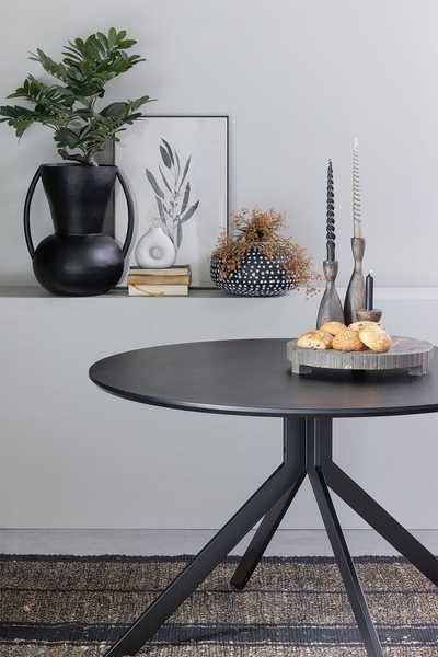 mutoni Bougeoir en bois marron Aiden  