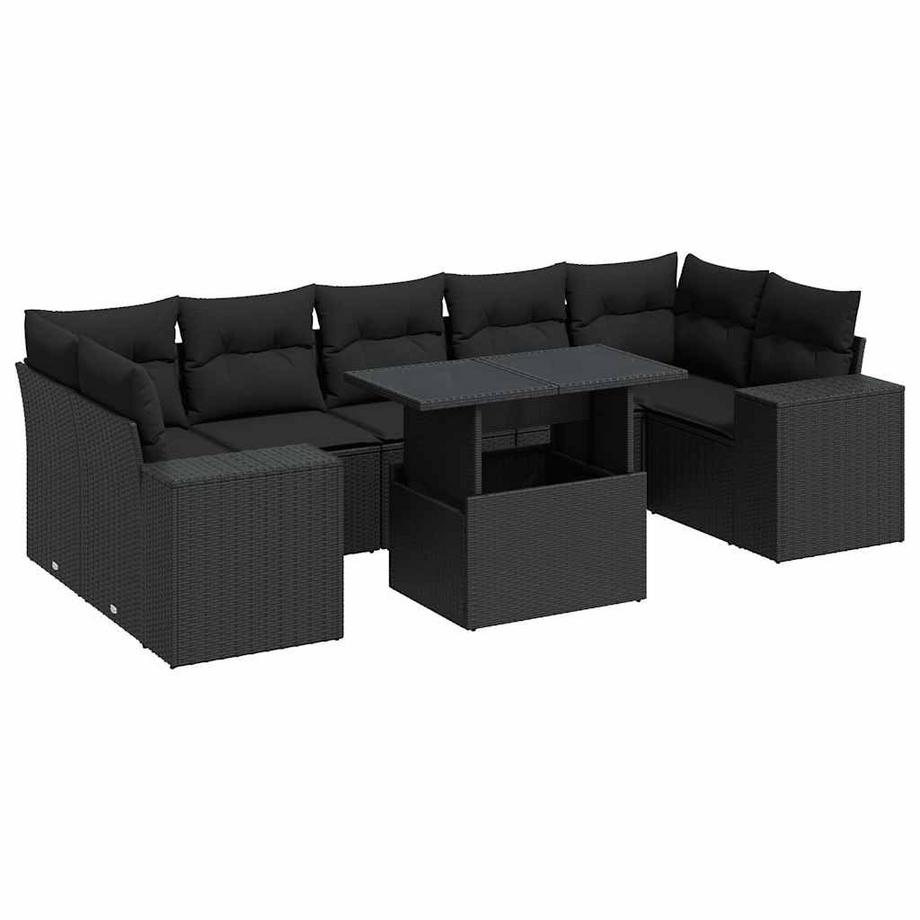 set di divani da giardino Polirattan