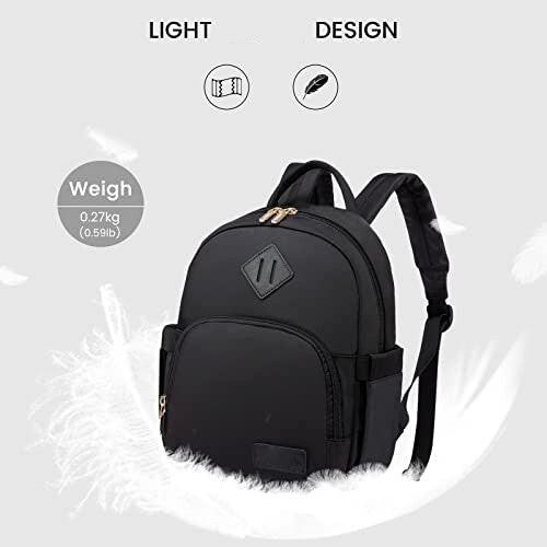 Only-bags.store Rucksack, Wasserdichte kleine Rucksäcke Tasche 2 in 1 Daypack Elegant, Moderner Schulrucksack Reiserucksack  