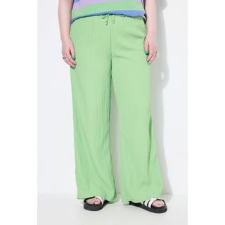 Studio Untold Pantalon Crêpe Jambe Large Taille Élastique  