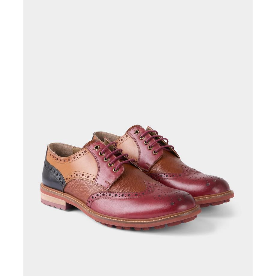 Joe Browns Gemischte Lederschnürschuhe mit geprägten Details  