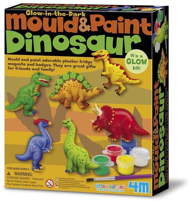 4M  4M Crea Crafts Set Plaster casting and painting - Glow dinosaurs (en anglais) 
