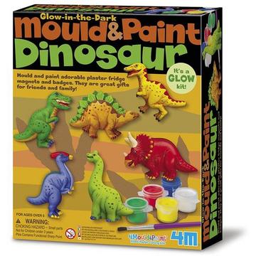 4M Crea Crafts Set Plaster casting and painting - Glow dinosaurs (en anglais)