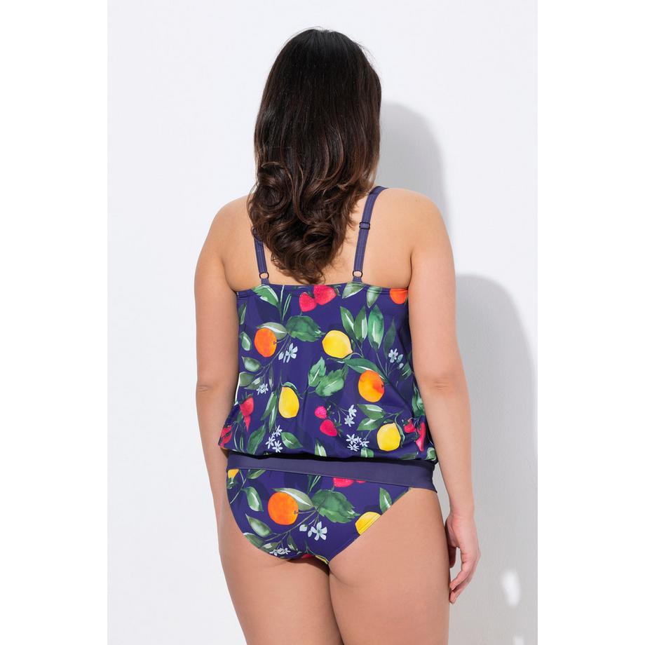 Ulla Popken Tankini Stampa Frutta Coppe Morbide Spalline Regolabili  