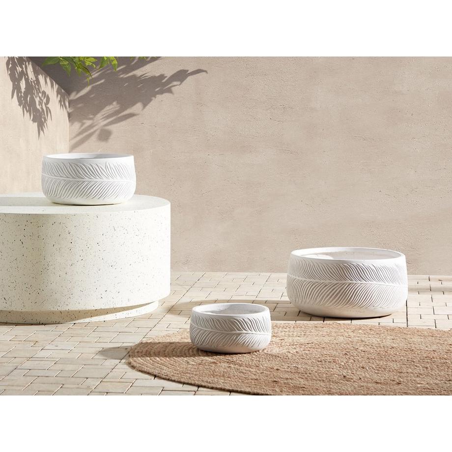 Beliani Vaso per piante en Fibra d'argilla Classico FTERO  