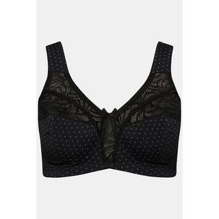 Ulla Popken Soutien-gorge de maintien Pois Dentelle sans Armatures Bonnets C-F  