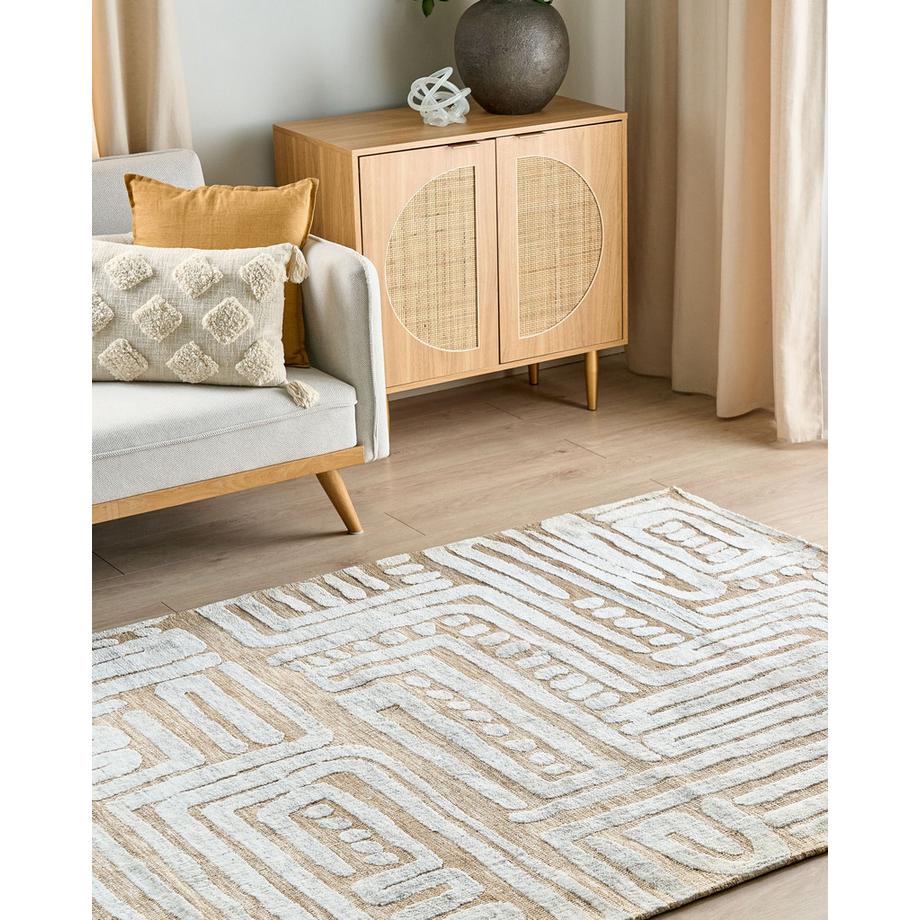 Beliani Tapis en Laine  MANDAI  