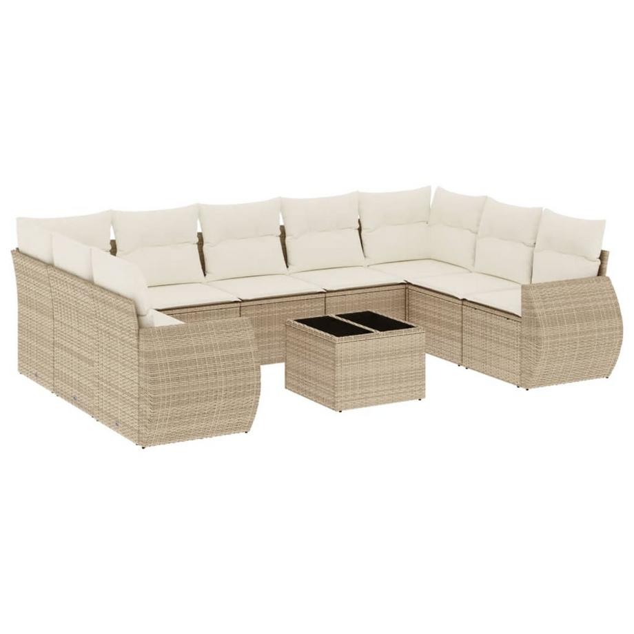 set divano da giardino Polirattan
