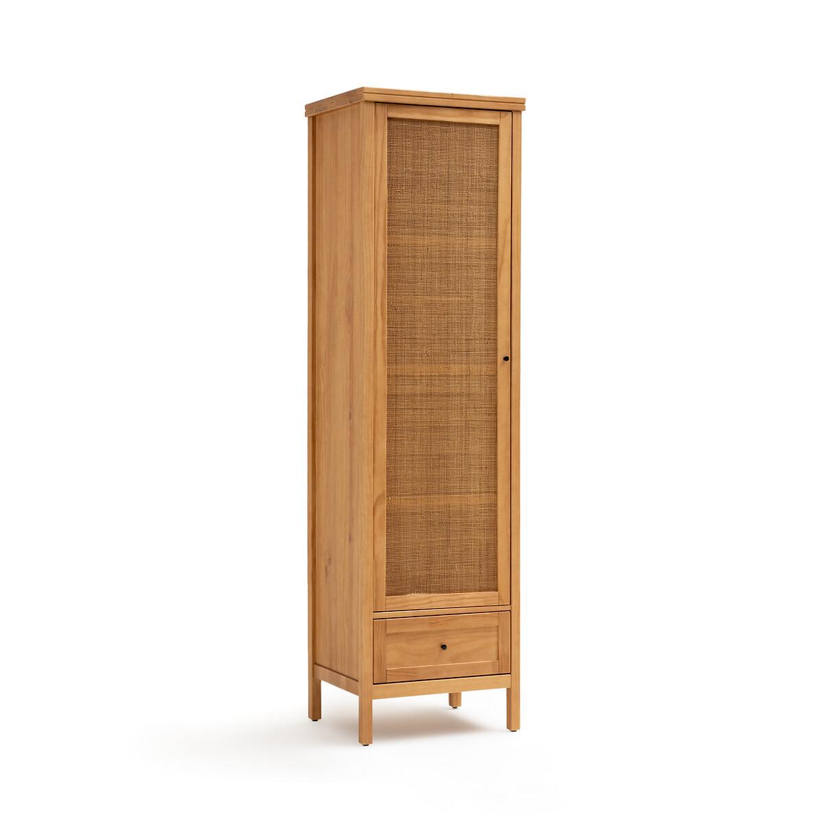 La Redoute Intérieurs Armoire 1 porte pin massif et cannage  