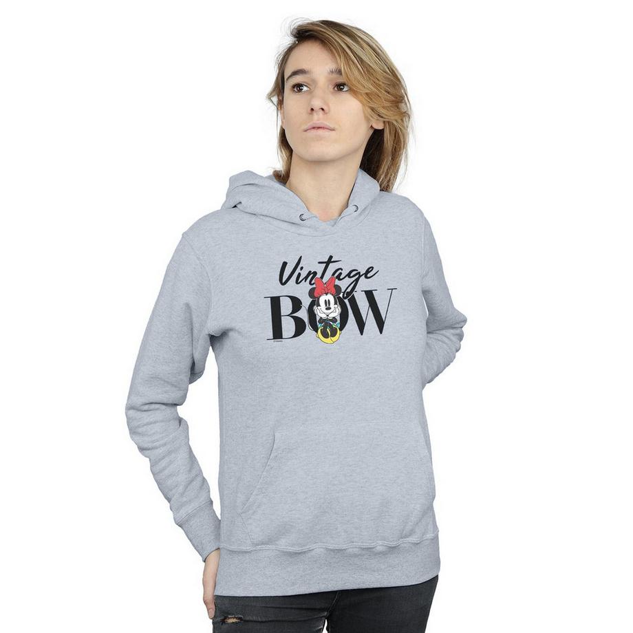 Disney Minnie Mouse Vintage Bow Felpa con Cappuccio  