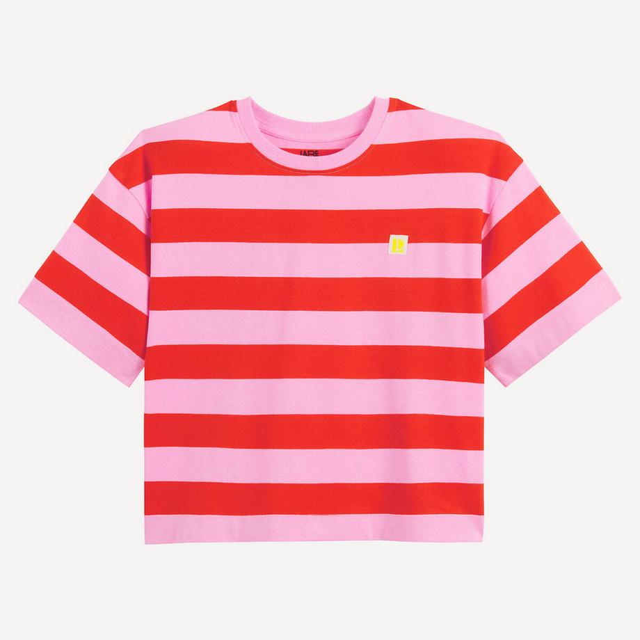 La Redoute Collections  Gestreiftes T-Shirt mit Rundhalsausschnitt 