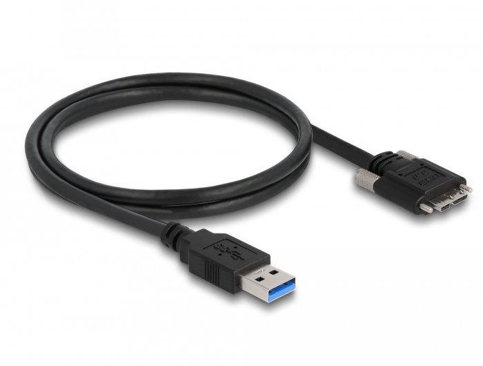 DeLock  87799 câble USB 1 m USB 3.2 Gen 1 (3.1 Gen 1) USB A Micro-USB B Noir 