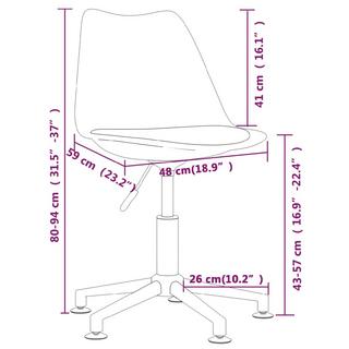 VidaXL Chaise de salle à manger tissu  