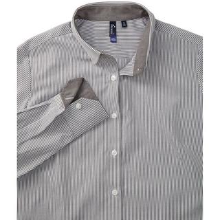 PREMIER Blouse rayée à manches longues et col boutonné  