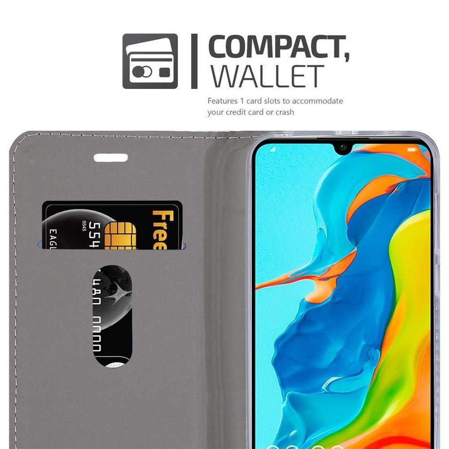 Cadorabo  Hülle für Huawei P30 LITE Magnetverschluss, Kartenfach 