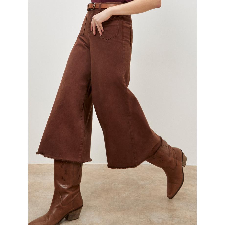 APRICOT Jean palazzo taille haute Giana  