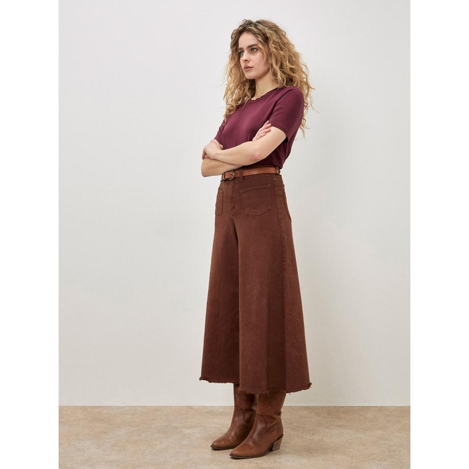 APRICOT Jean palazzo taille haute Giana  