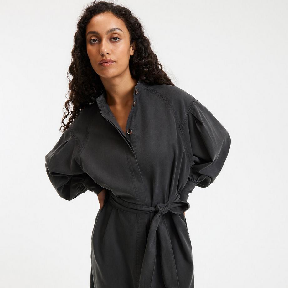 La Redoute Collections Abito Svasato a Maniche Lunghe con Cintura  