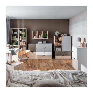 Calicosy Kommode mit 2 Schubladen und Holzgriffen - Stige  