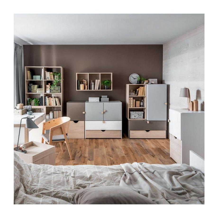 Calicosy Kommode mit 2 Schubladen und Holzgriffen - Stige  