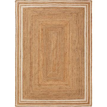 Tappeto di iuta Jutta Bianco