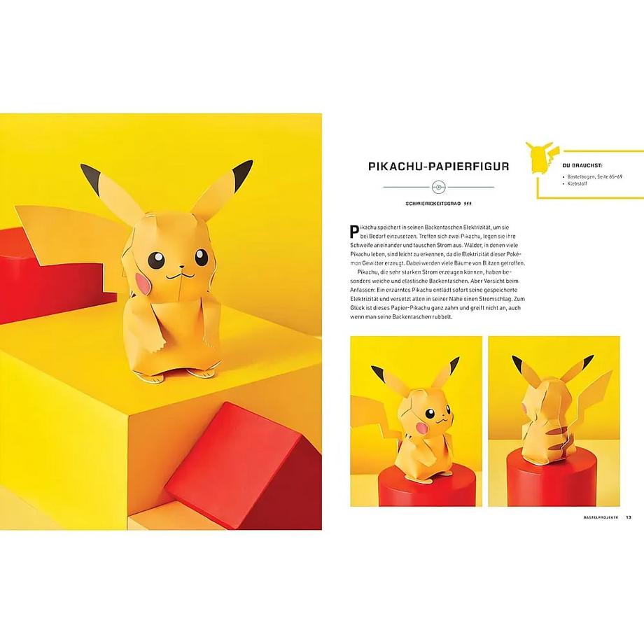 Pokémon: Das große Pokémon-Bastelbuch - Die schönsten Bastelideen aus Papier Reinhart, Matthew; Austin, Kay; Kavelar, Nina (Übersetzung) Gebundene Ausgabe 