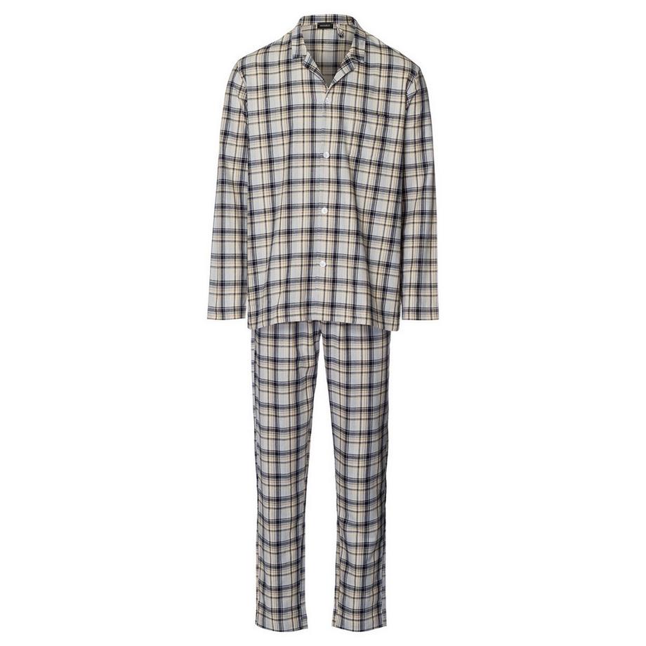 HANRO Cozy Comfort Pigiama in Flanella a Righe  