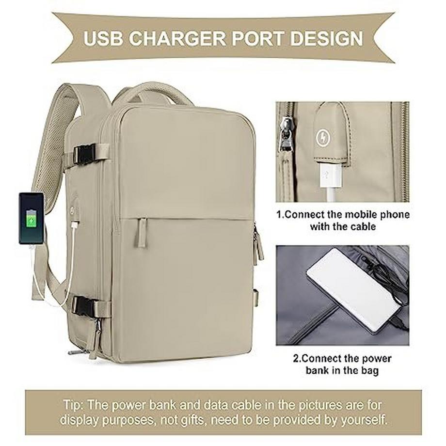 Only-bags.store  Kabinenbeutel für EasyJet 45x36x20 Travel Rucksack Ryanair mit USB Port Flugzeug Rucksack 