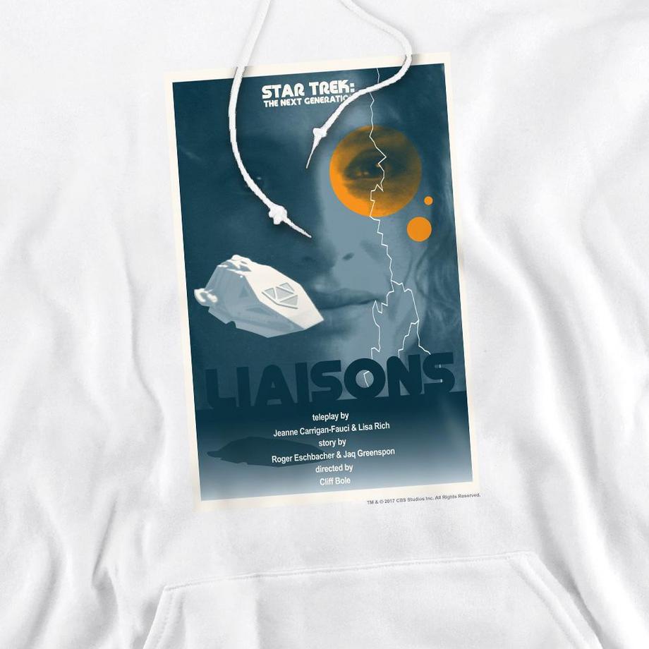 Star Trek The Next Generation Season 7 Episode 2 Felpa con cappuccio  