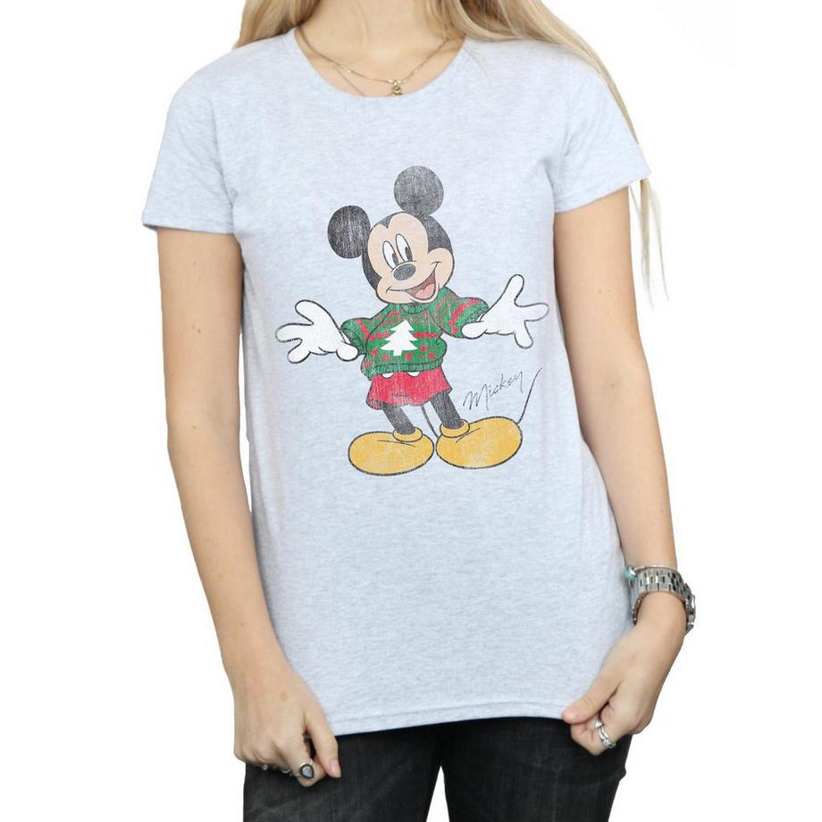 Disney Mickey Mouse T-Shirt Grafica Natalizia  
