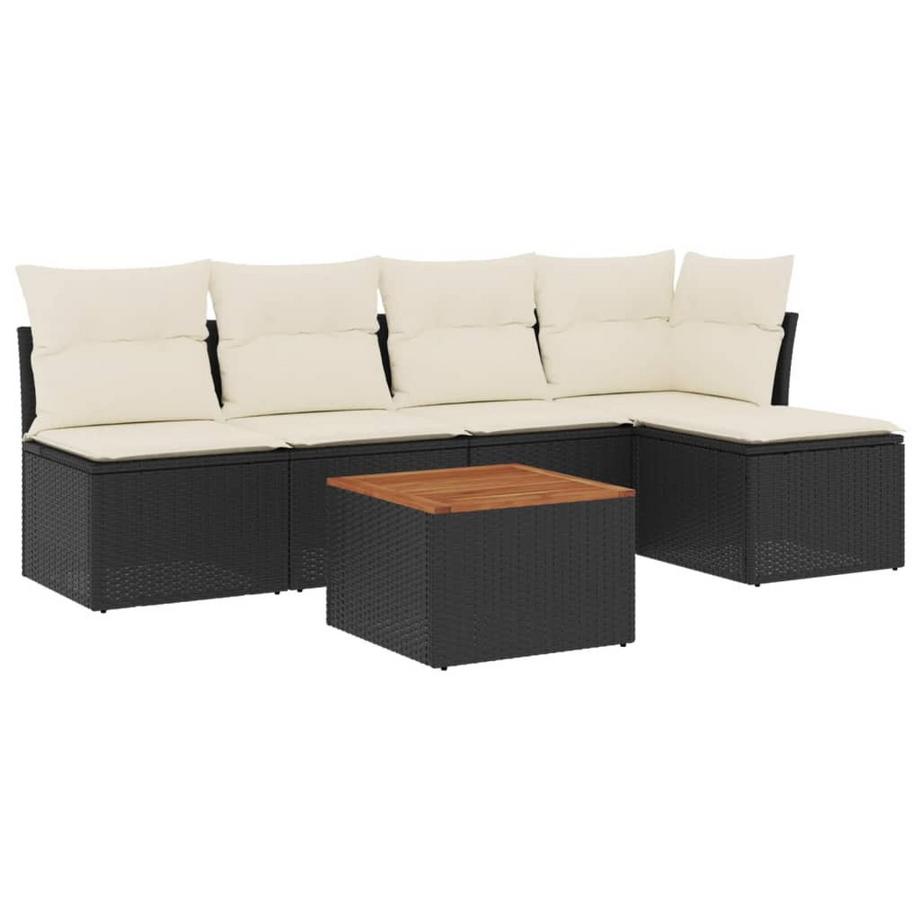 set divano da giardino Polirattan