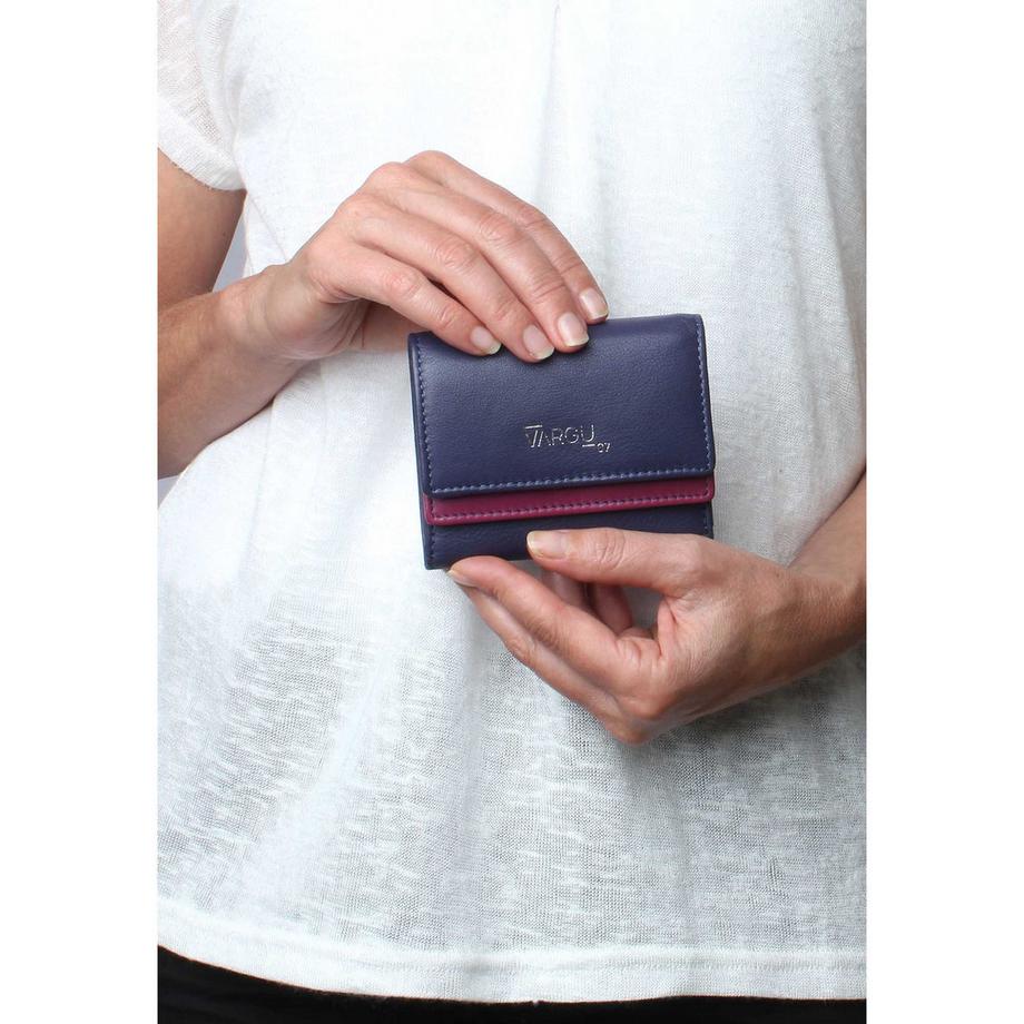 VARGU Ivena 1 Portefeuille en Cuir Véritable  