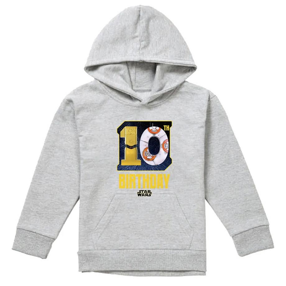 Felpa Con Cappuccio 10° Compleanno C3po Bb8