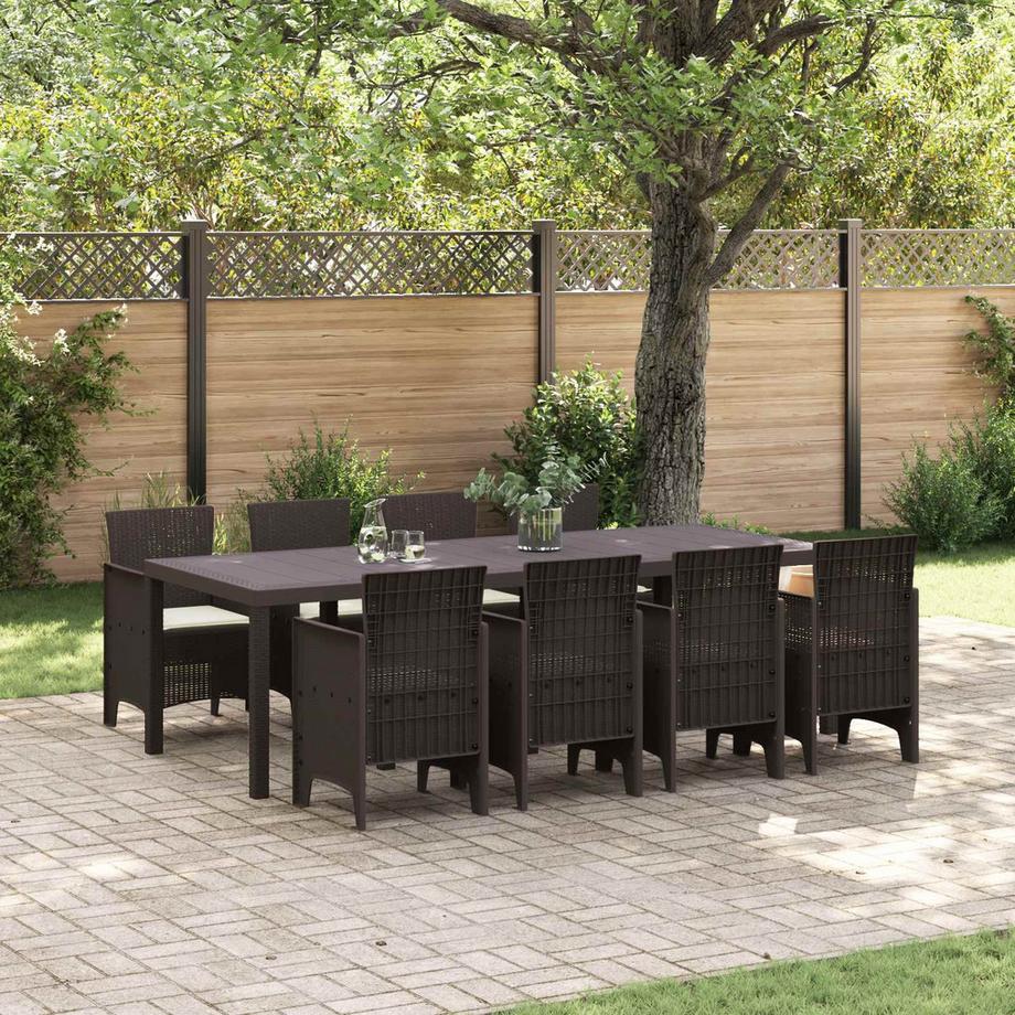 VidaXL Set da Pranzo per Giardino Polipropilene  