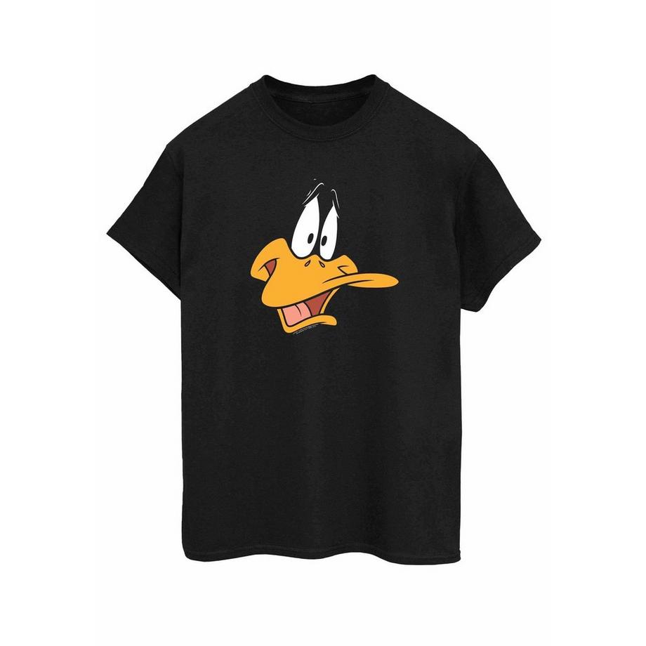 LOONEY TUNES Daffy Duck Gesicht Kurzarm T-Shirt  