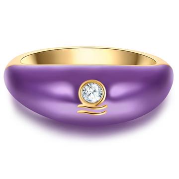 Femme Bague Zodiaque Balance