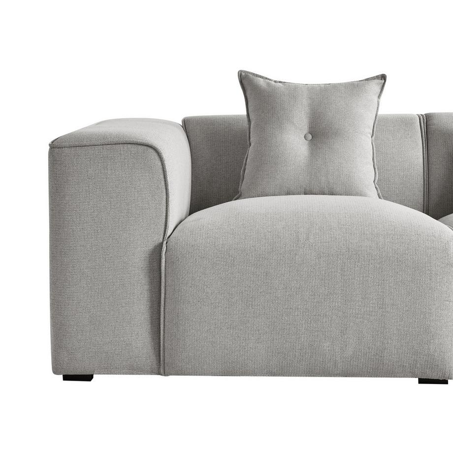 Beliani Divano angolare en Tessuto Moderno DOLVA  