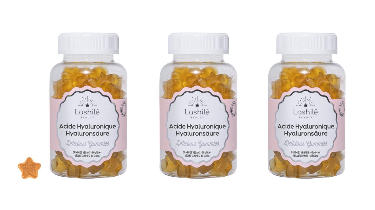 Lashilé Beauty  Acide Hyaluronique Les Essentiels mono-ingrédient (gummies) - 3 boxen 