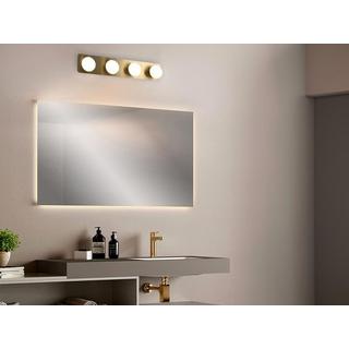 Vente-unique LED-Wandleuchte Badezimmer - Metall - 4 Spots - 40 cm - Goldfarben - MORLEY  
