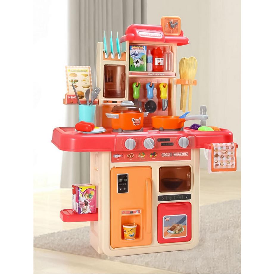 MST  Kinderküche Sounds LED Dampfgenerator 42 Zubehör rosa 