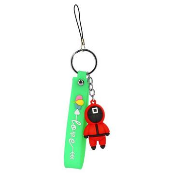 Porte Clé Squid Game Dragonne Vert