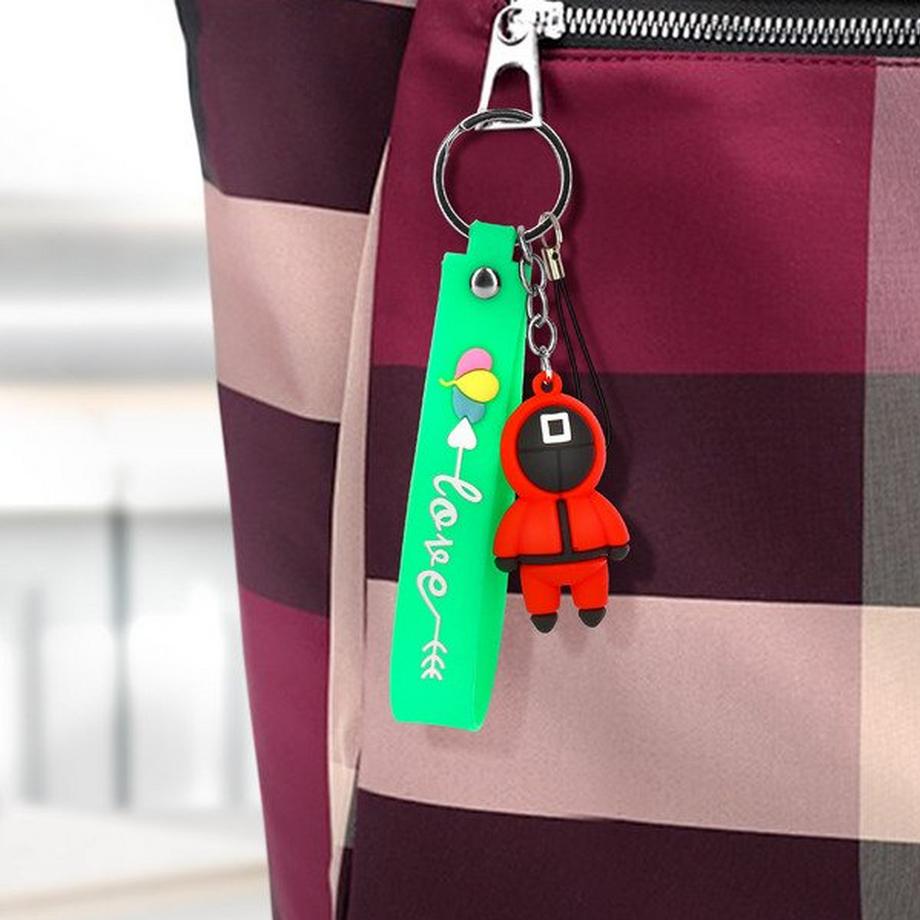 Avizar  Porte Clé Squid Game Dragonne Vert 