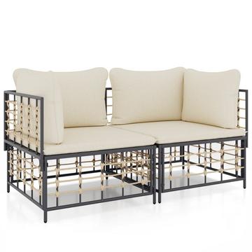 Ecksofa poly-rattan